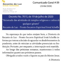 Retomada das atividades religiosas em Ribeirão Pires